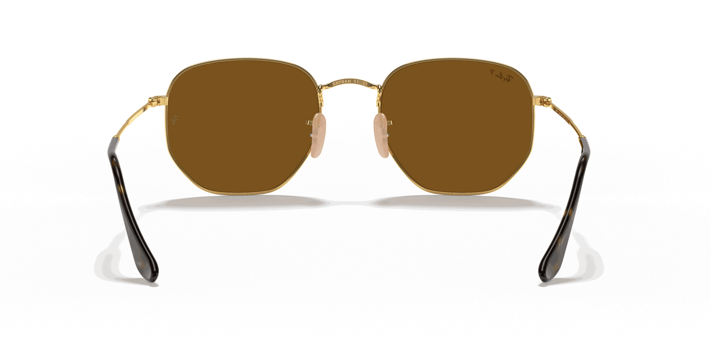 [B-15 Brown Lenses, Polished Arista Gold Frame]