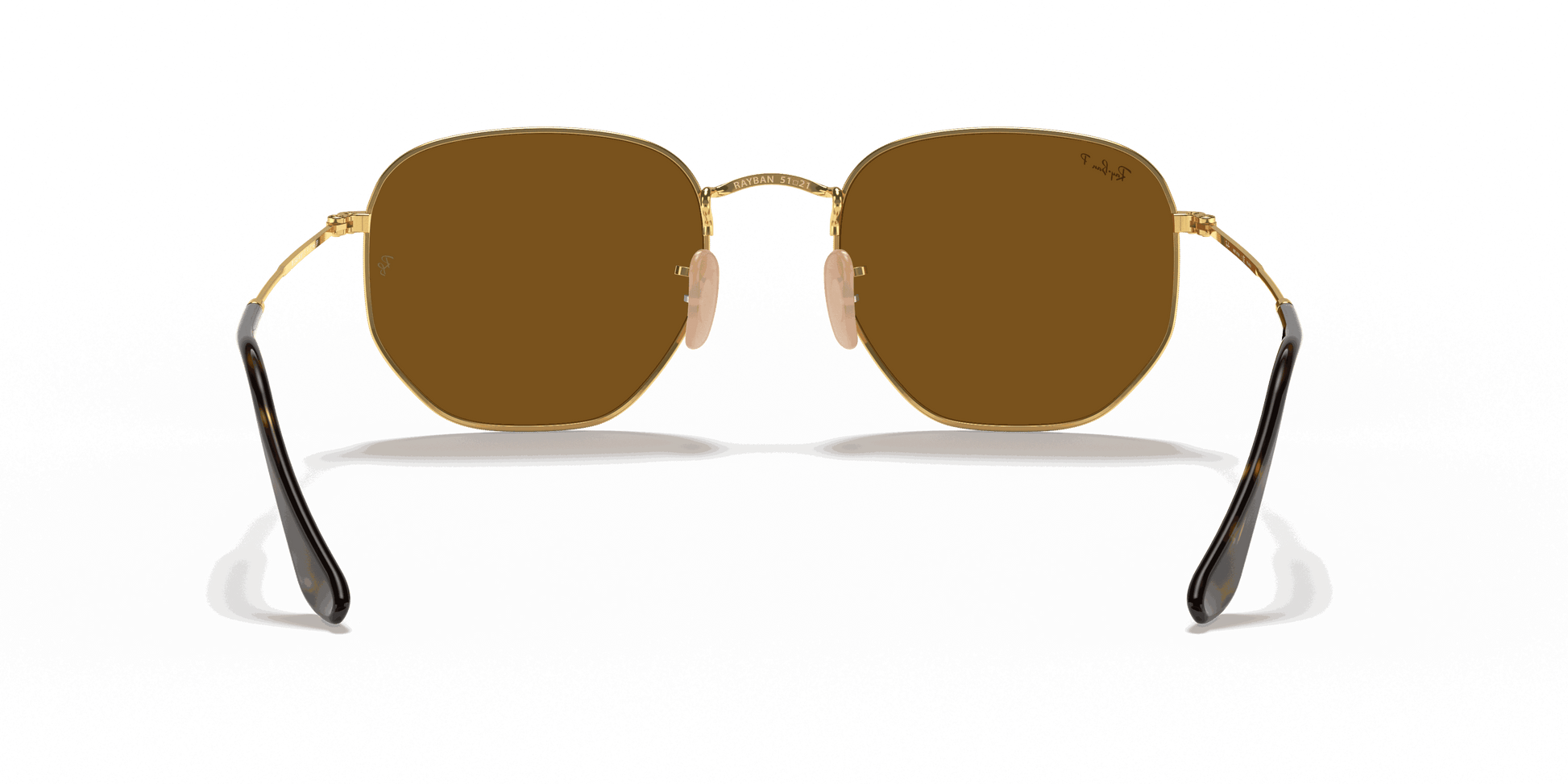 [B-15 Brown Lenses, Polished Arista Gold Frame]