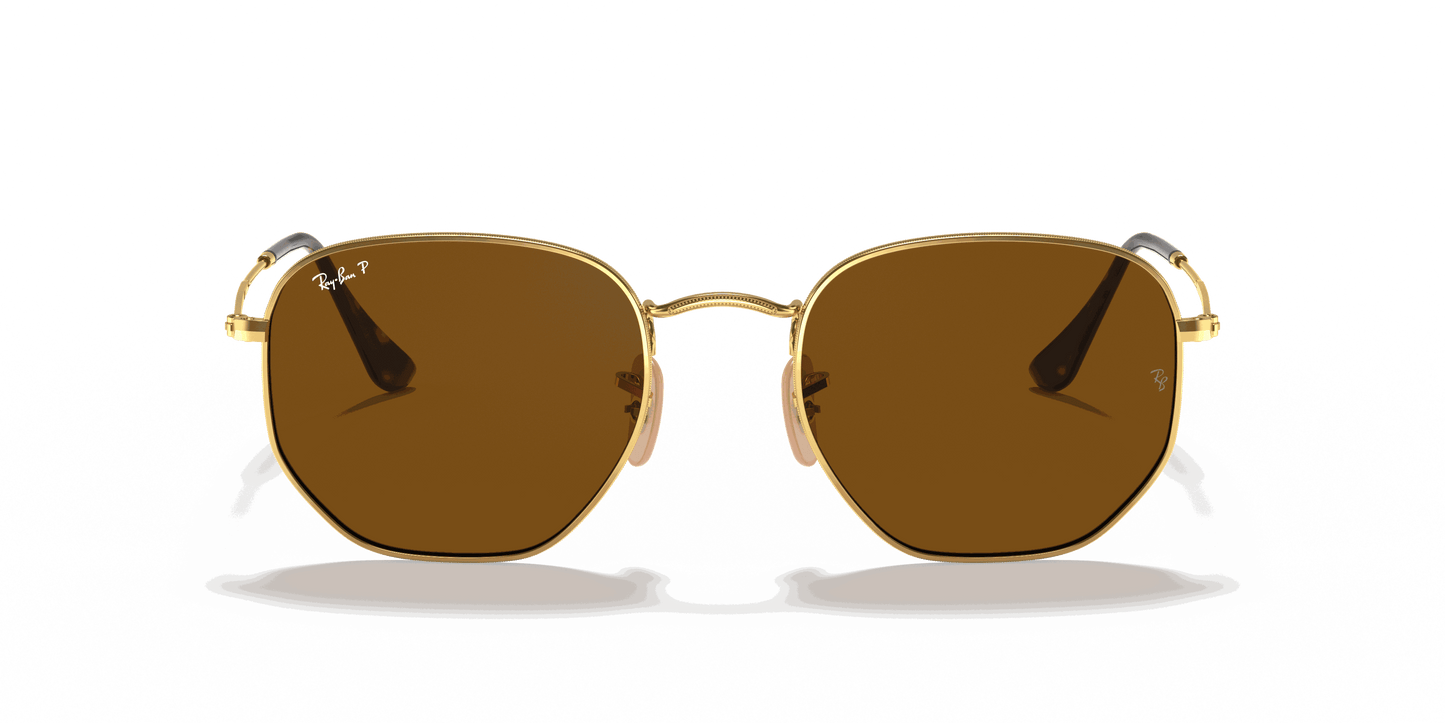 [B-15 Brown Lenses, Polished Arista Gold Frame]