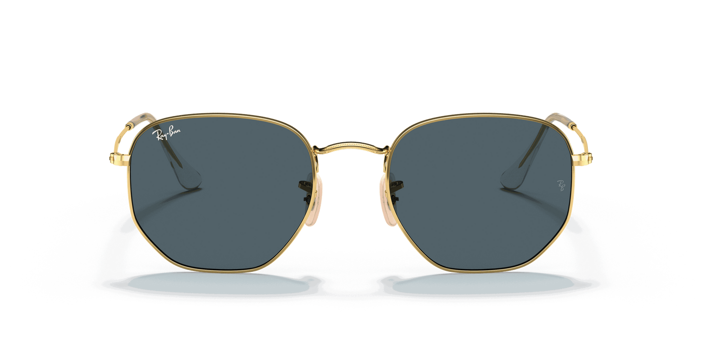 [Blue Lenses, Polished Arista Gold Frame]
