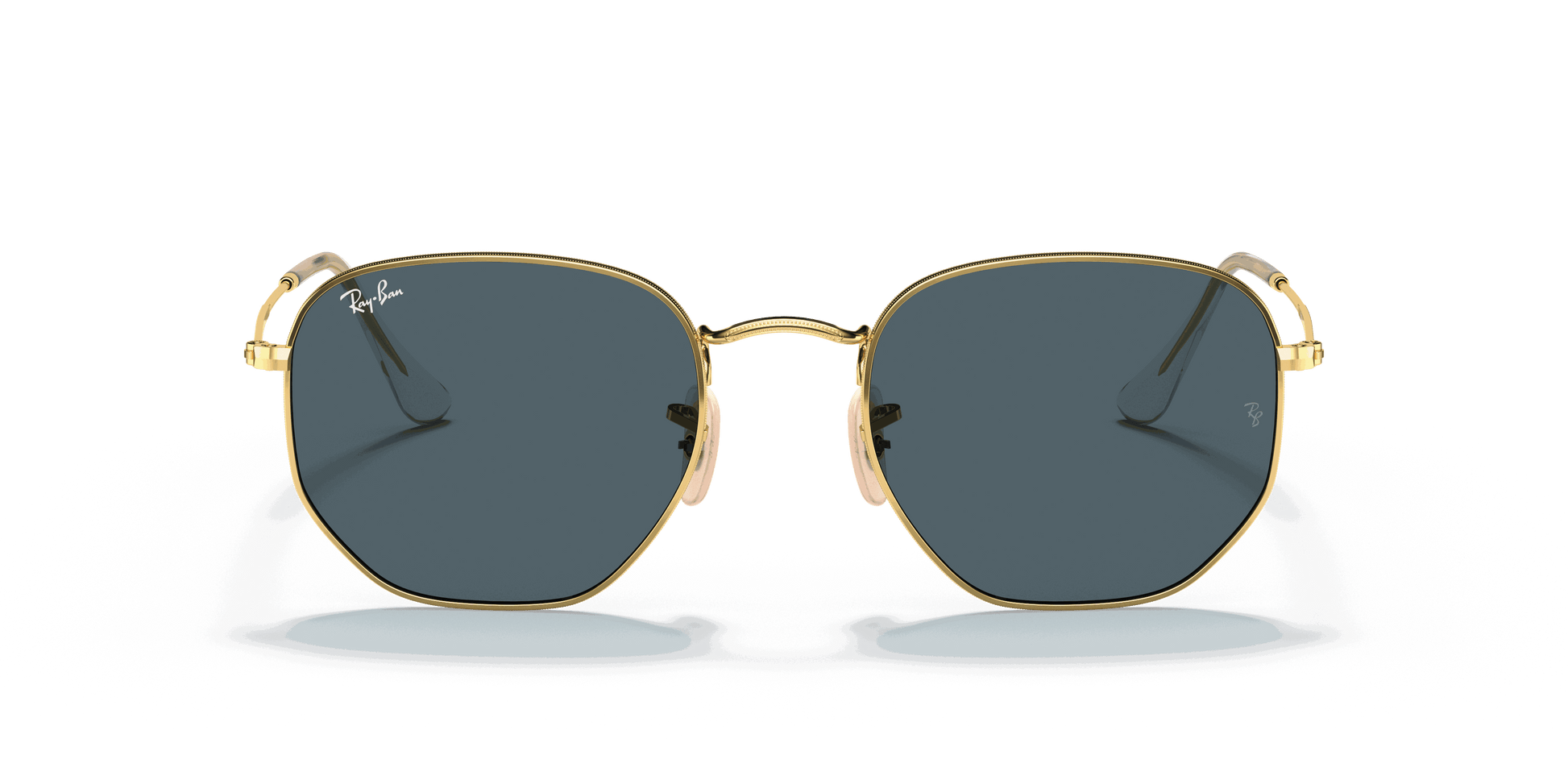 [Blue Lenses, Polished Arista Gold Frame]