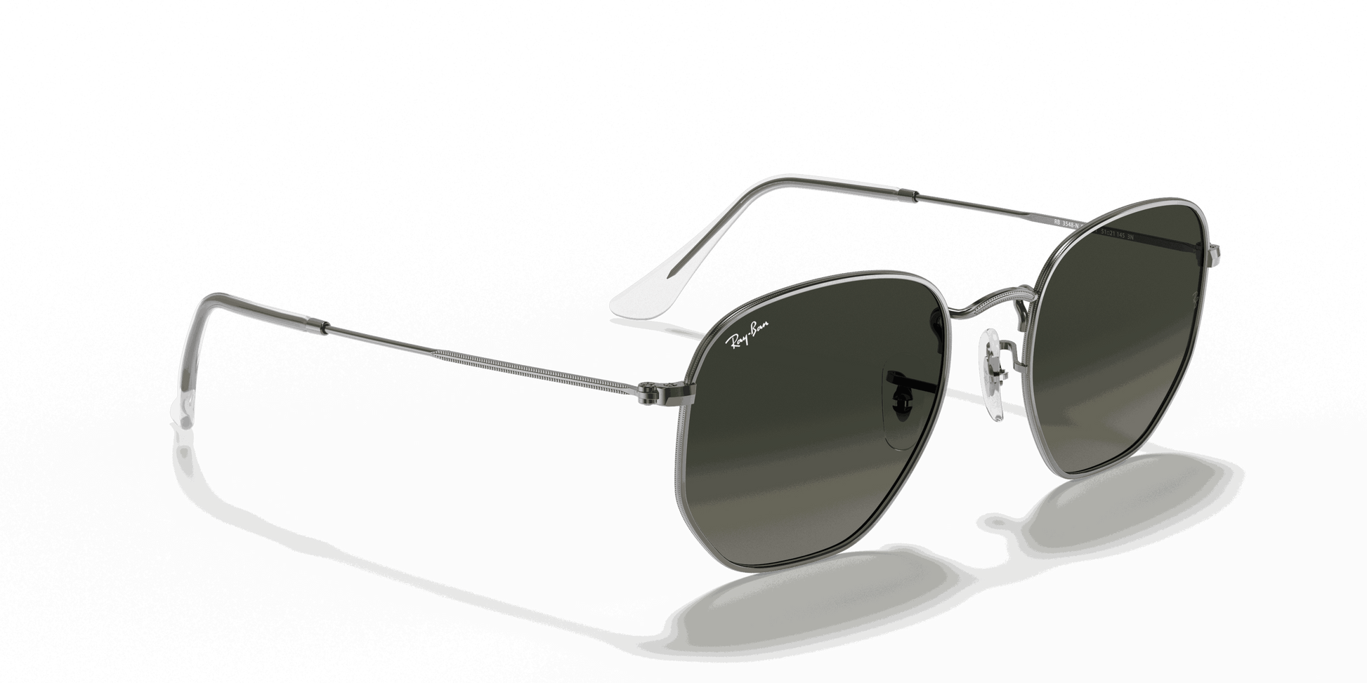 [Grey Gradient Lenses, Polished Gunmetal Frame]