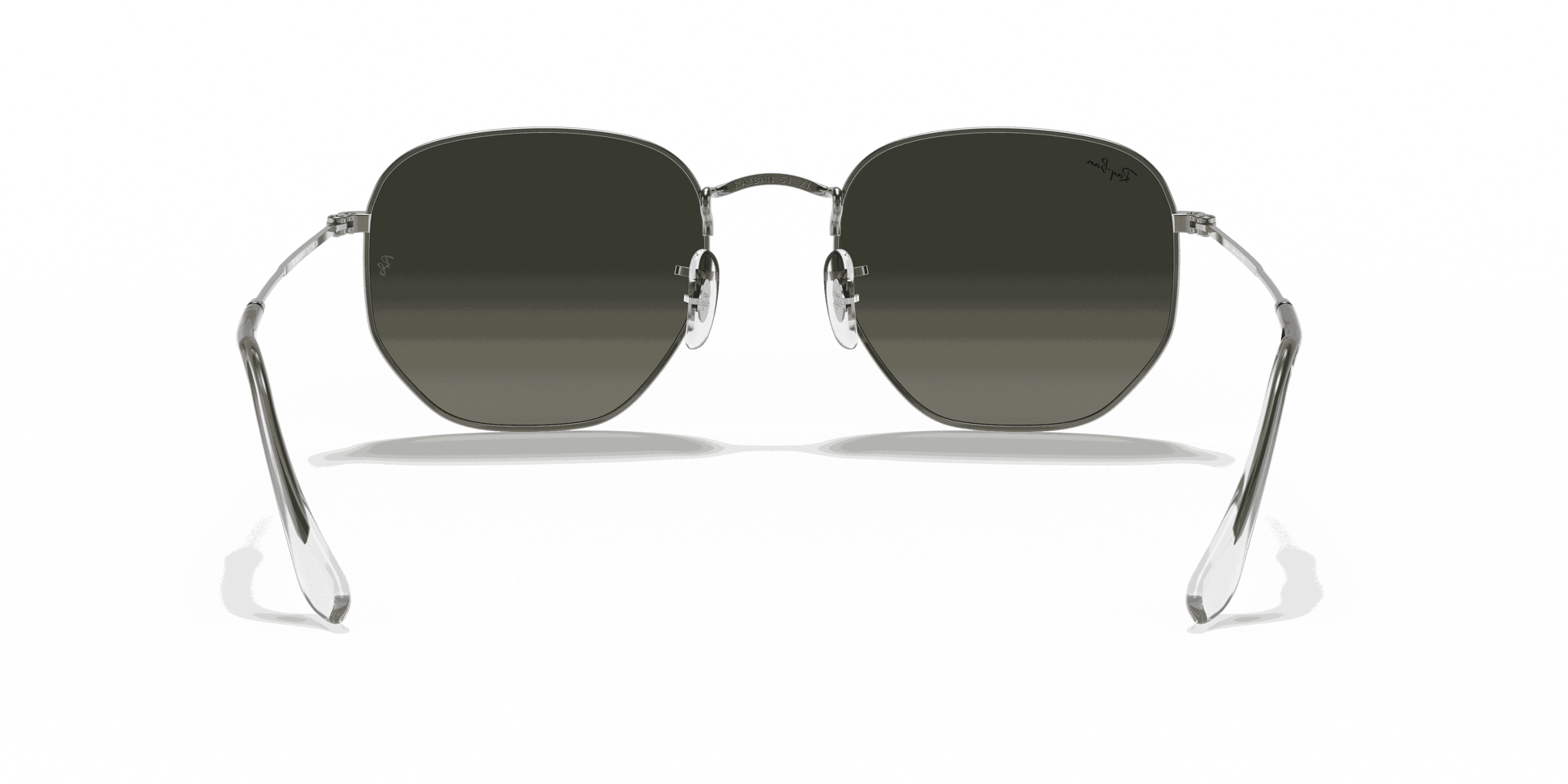 [Grey Gradient Lenses, Polished Gunmetal Frame]