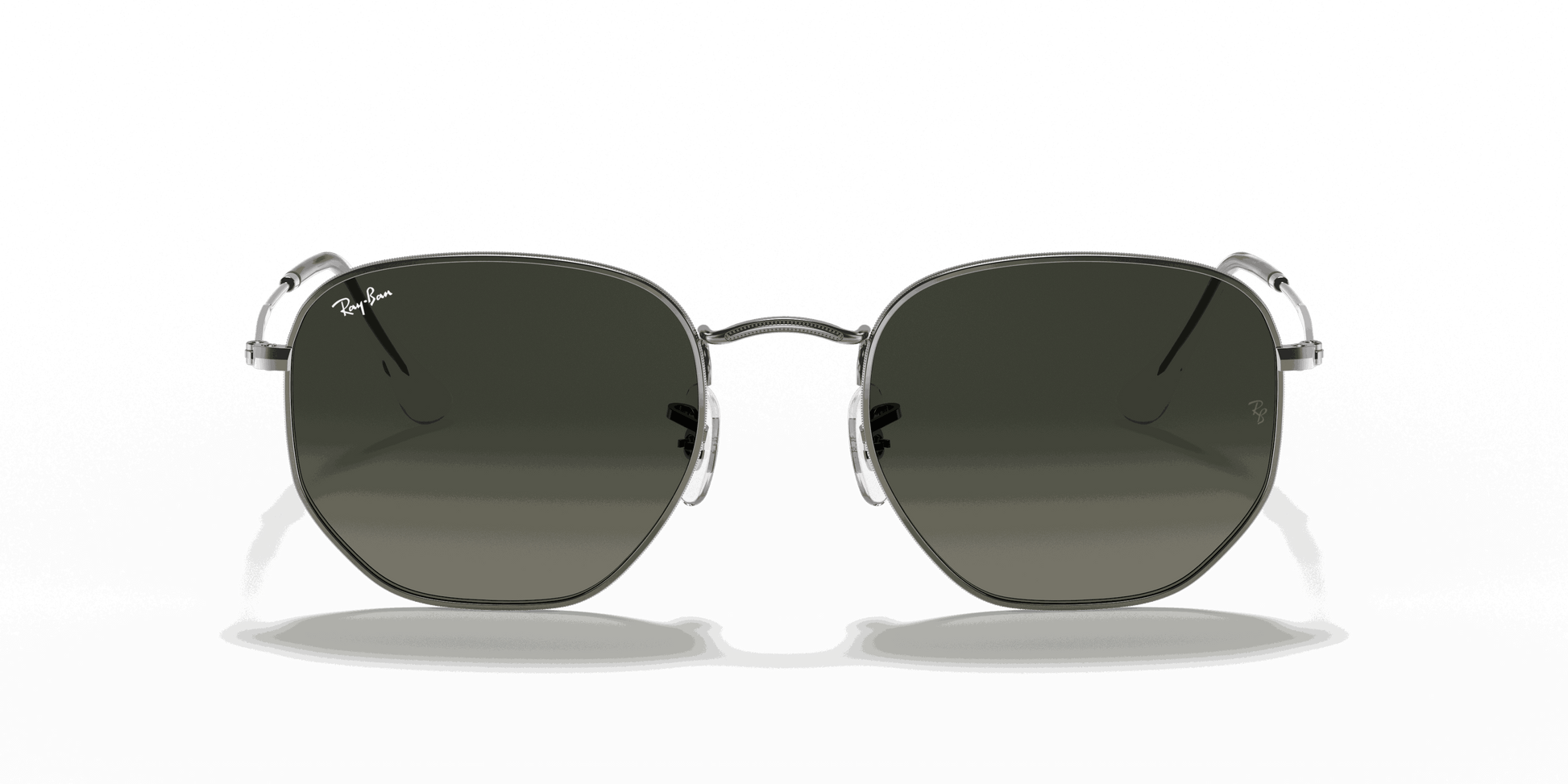 [Grey Gradient Lenses, Polished Gunmetal Frame]