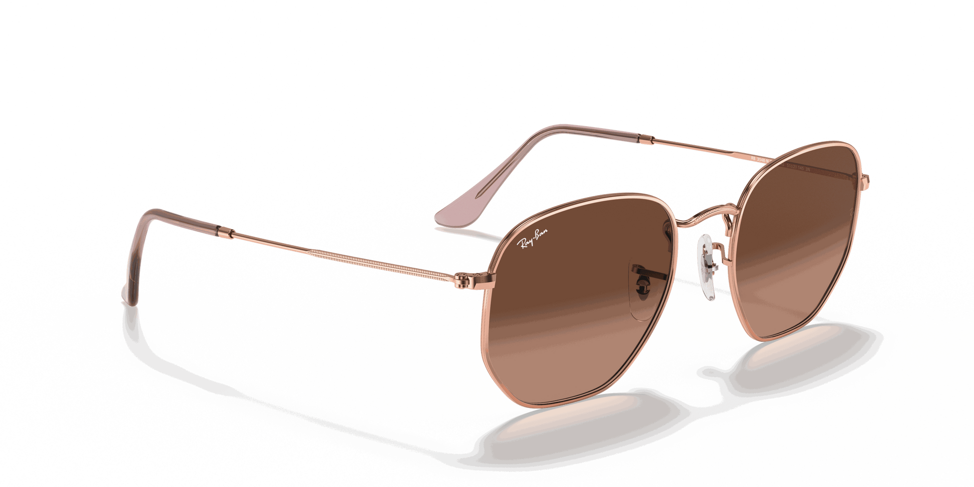 [Brown Gradient Lenses, Polished Copper Frame]