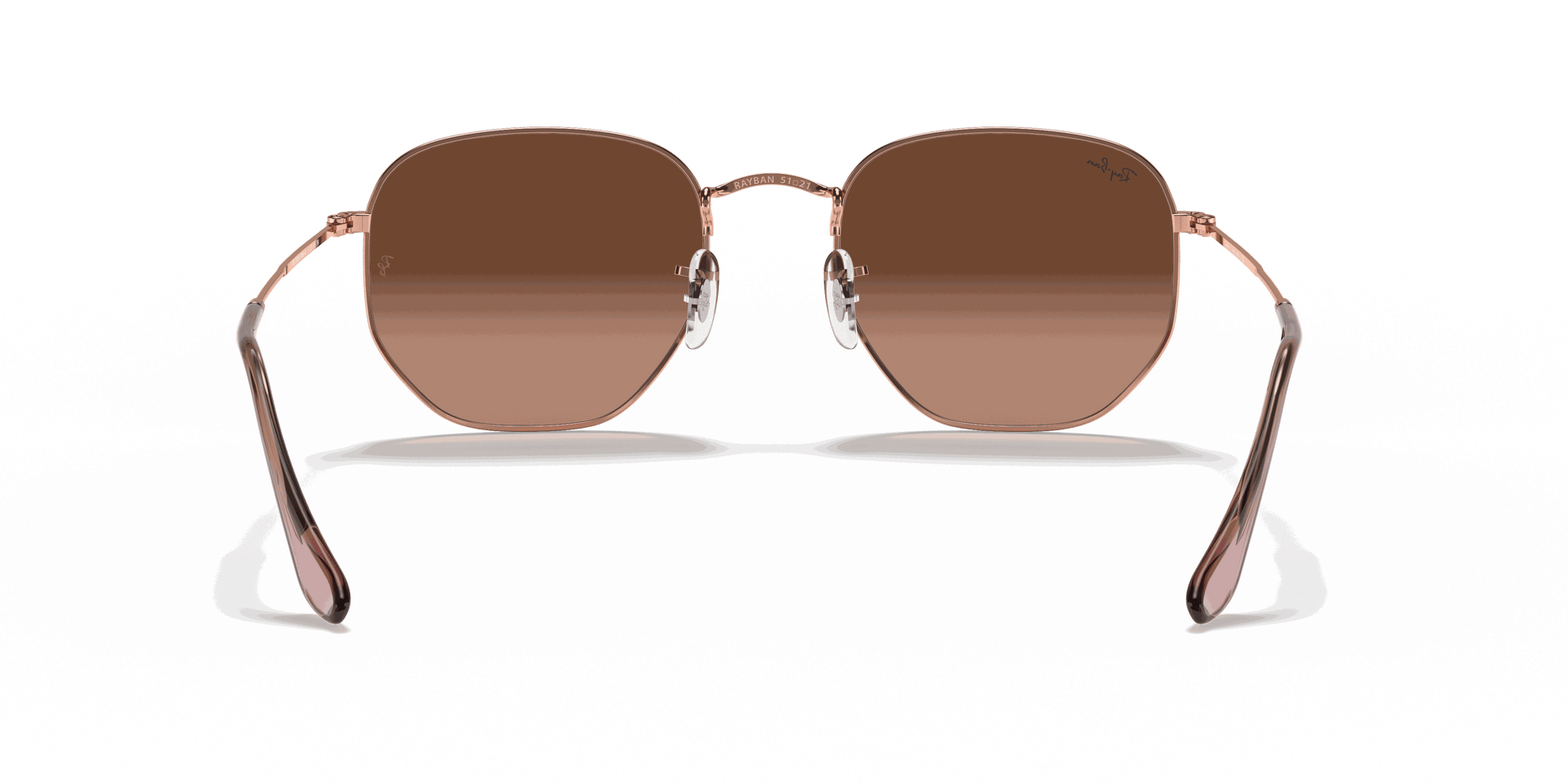[Brown Gradient Lenses, Polished Copper Frame]