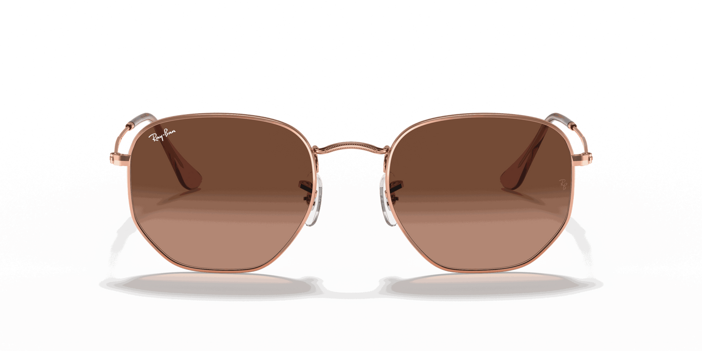 [Brown Gradient Lenses, Polished Copper Frame]