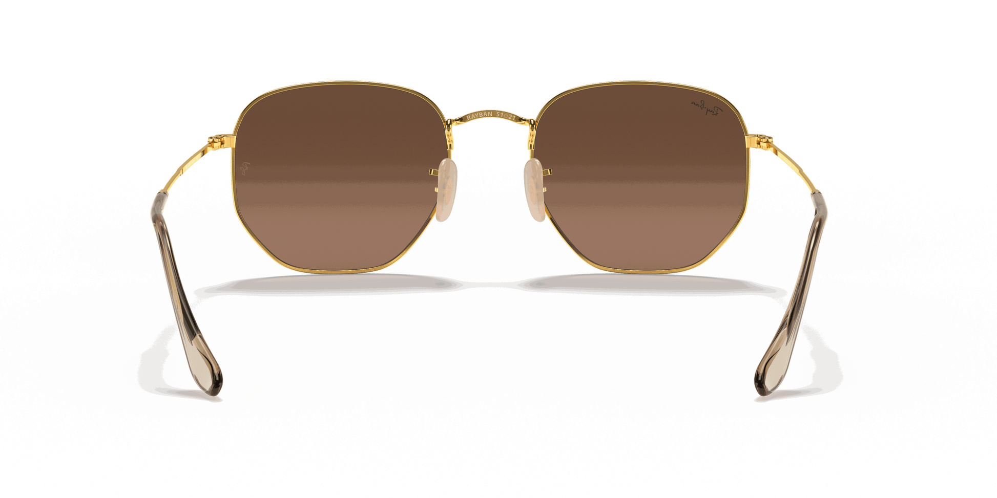 [Brown Lenses, Polished Arista Gold Frame]