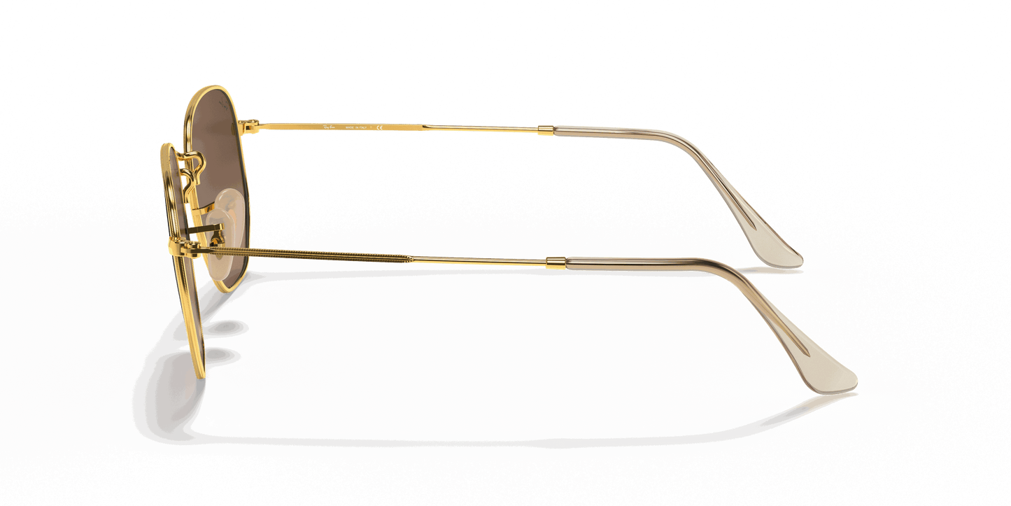 [Brown Lenses, Polished Arista Gold Frame]