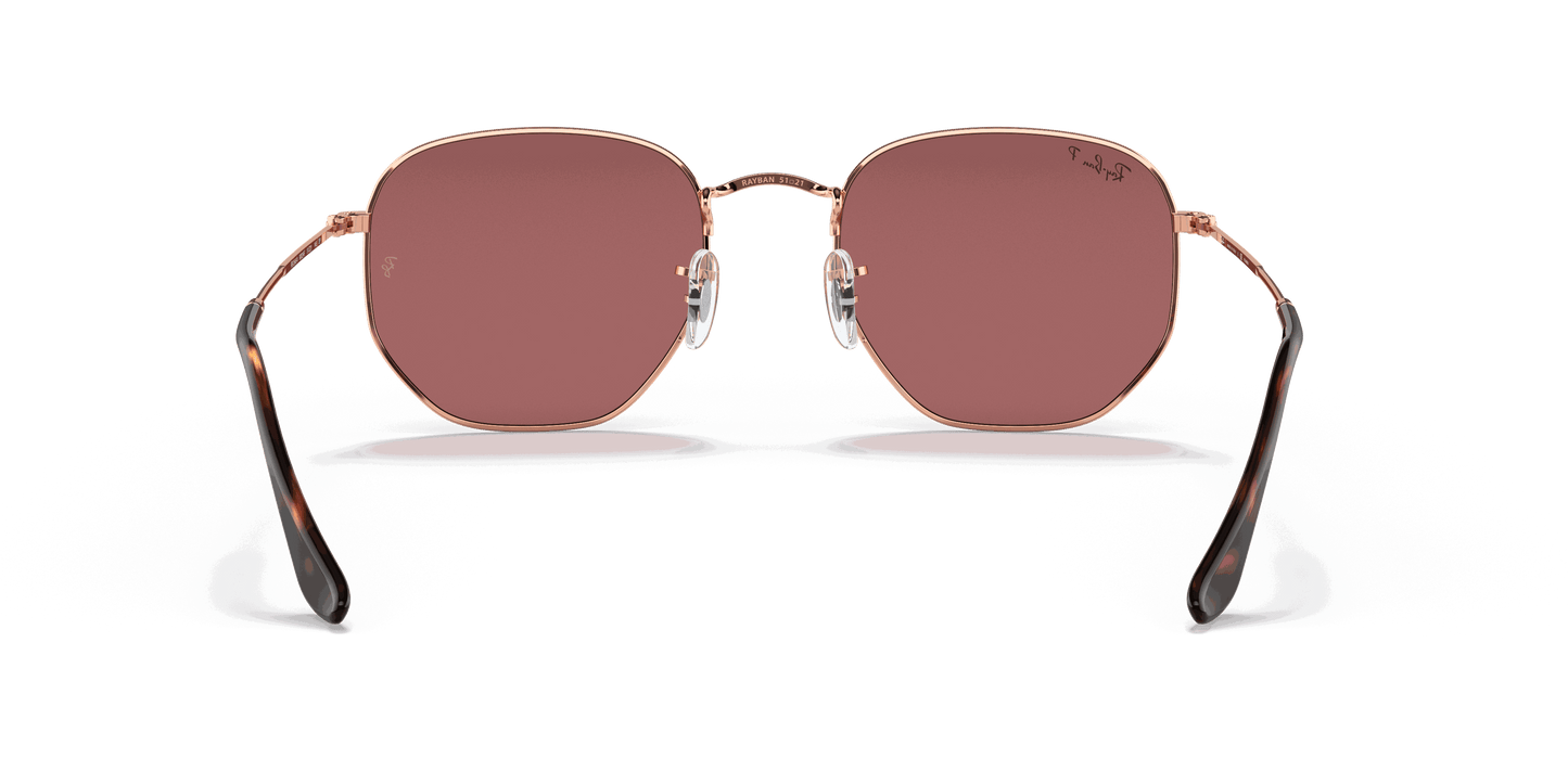 [Violet Lenses, Polished Rose Gold Frame]