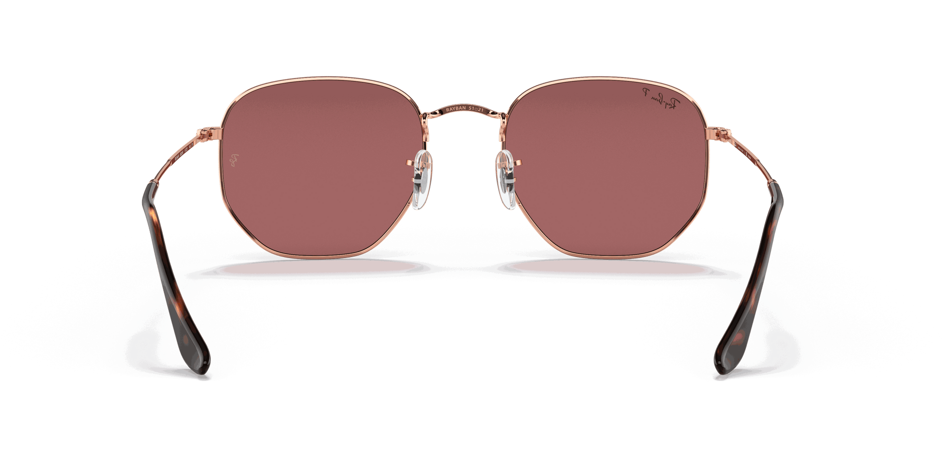 [Violet Lenses, Polished Rose Gold Frame]