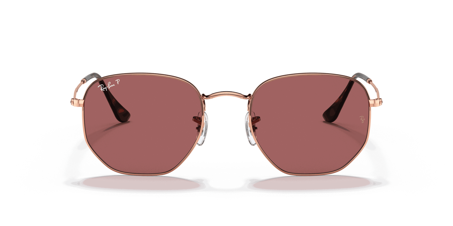 [Violet Lenses, Polished Rose Gold Frame]
