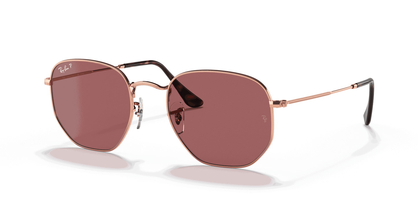[Violet Lenses, Polished Rose Gold Frame]