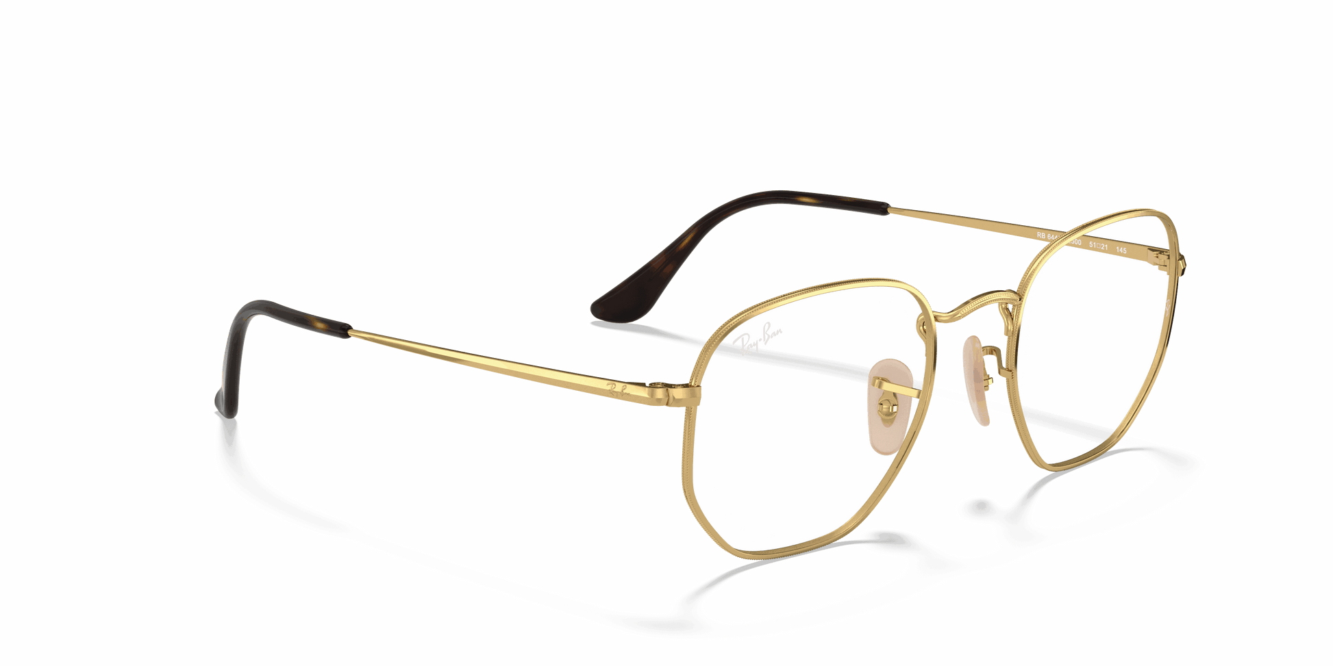 [Clear Lenses, Polished Arista Gold Frame]
