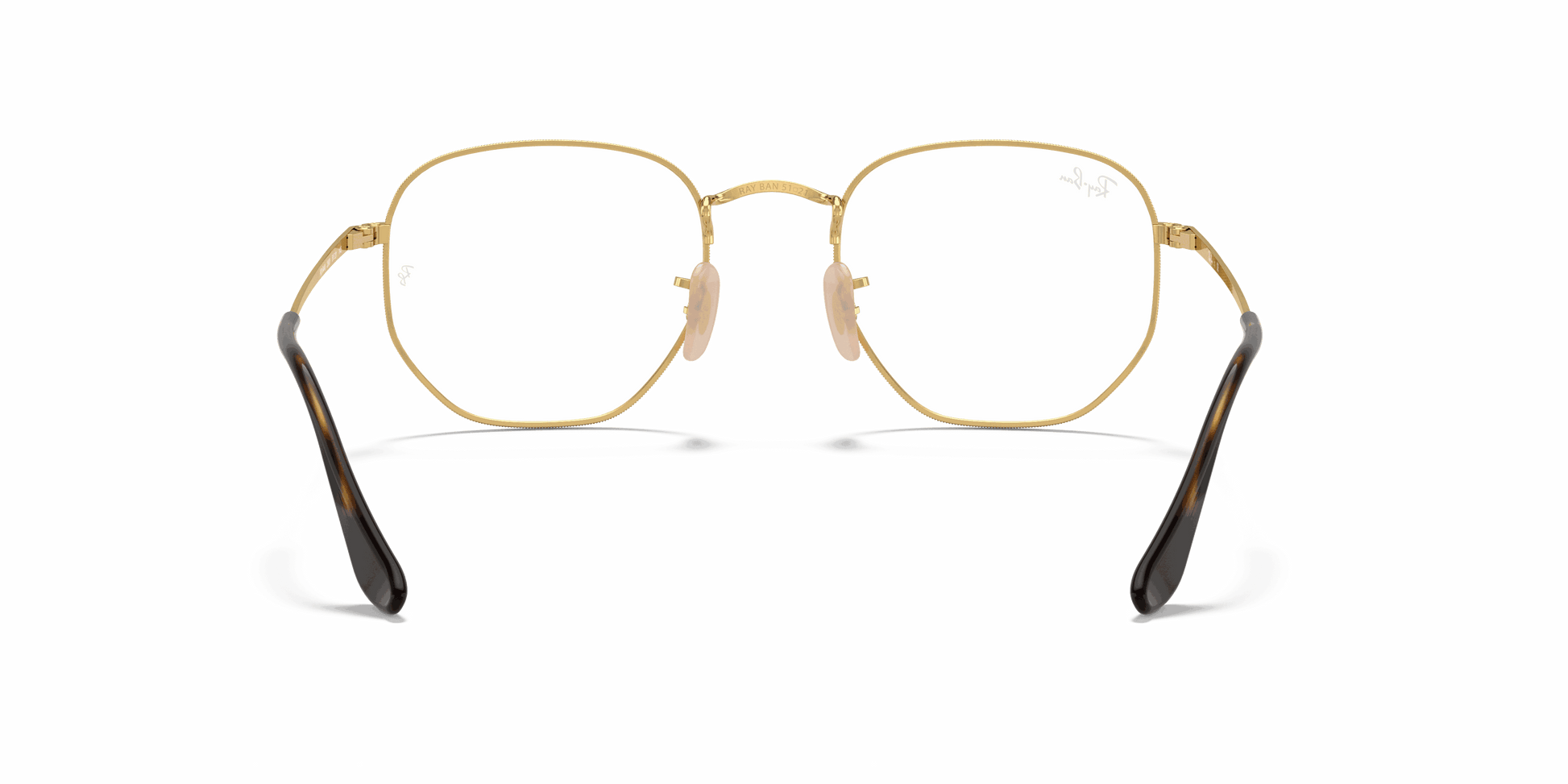 [Clear Lenses, Polished Arista Gold Frame]