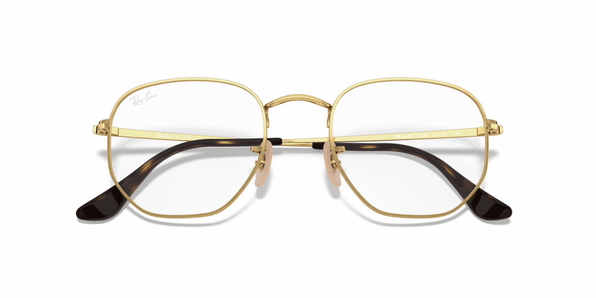 [Clear Lenses, Polished Arista Gold Frame]