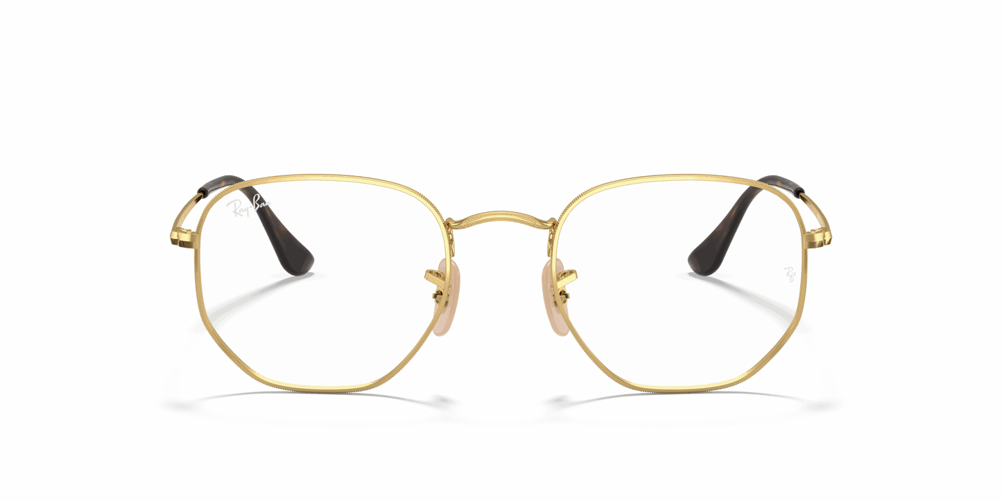 [Clear Lenses, Polished Arista Gold Frame]