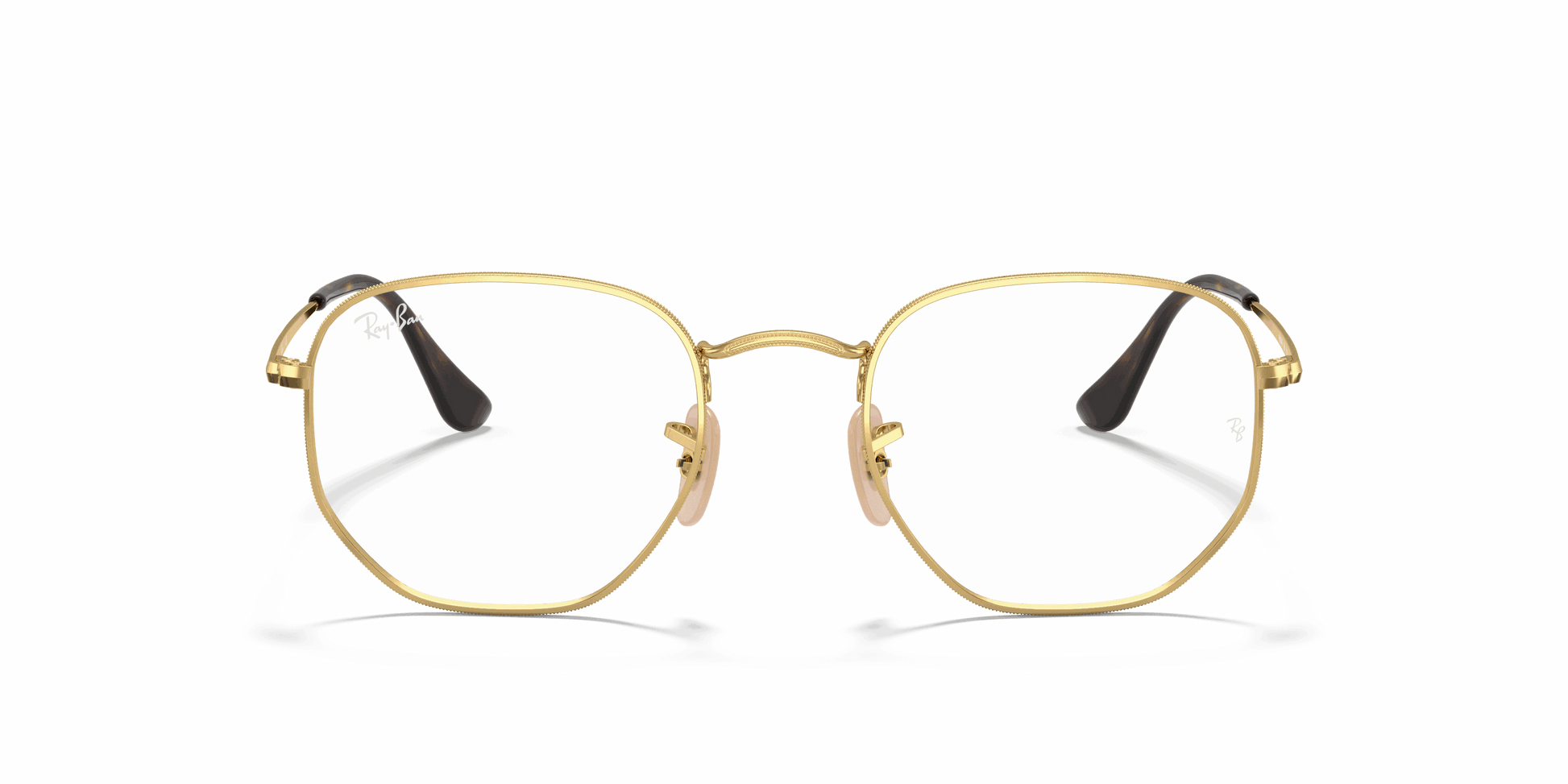 [Clear Lenses, Polished Arista Gold Frame]