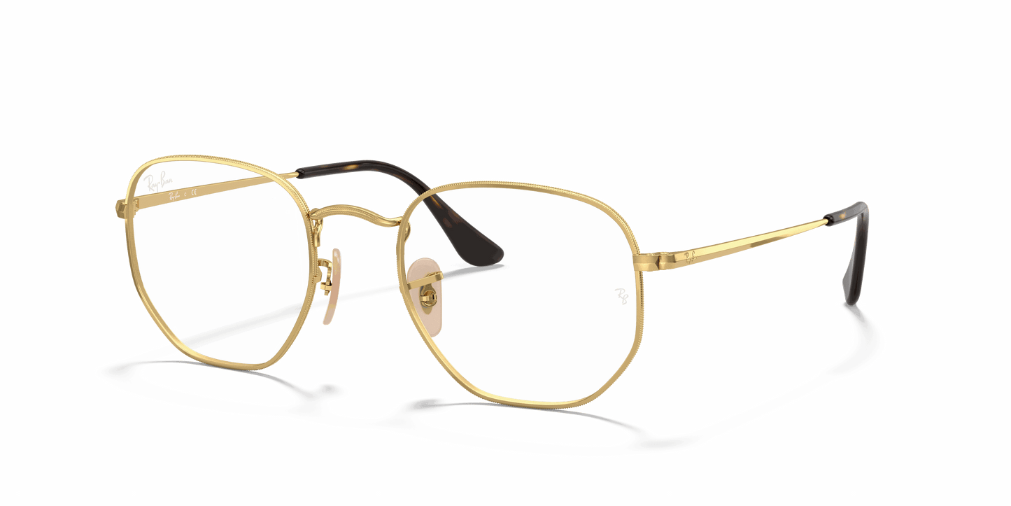 [Clear Lenses, Polished Arista Gold Frame]
