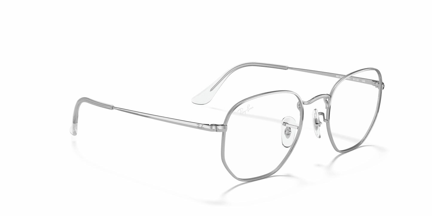 [Clear Lenses, Polished Silver Frame]
