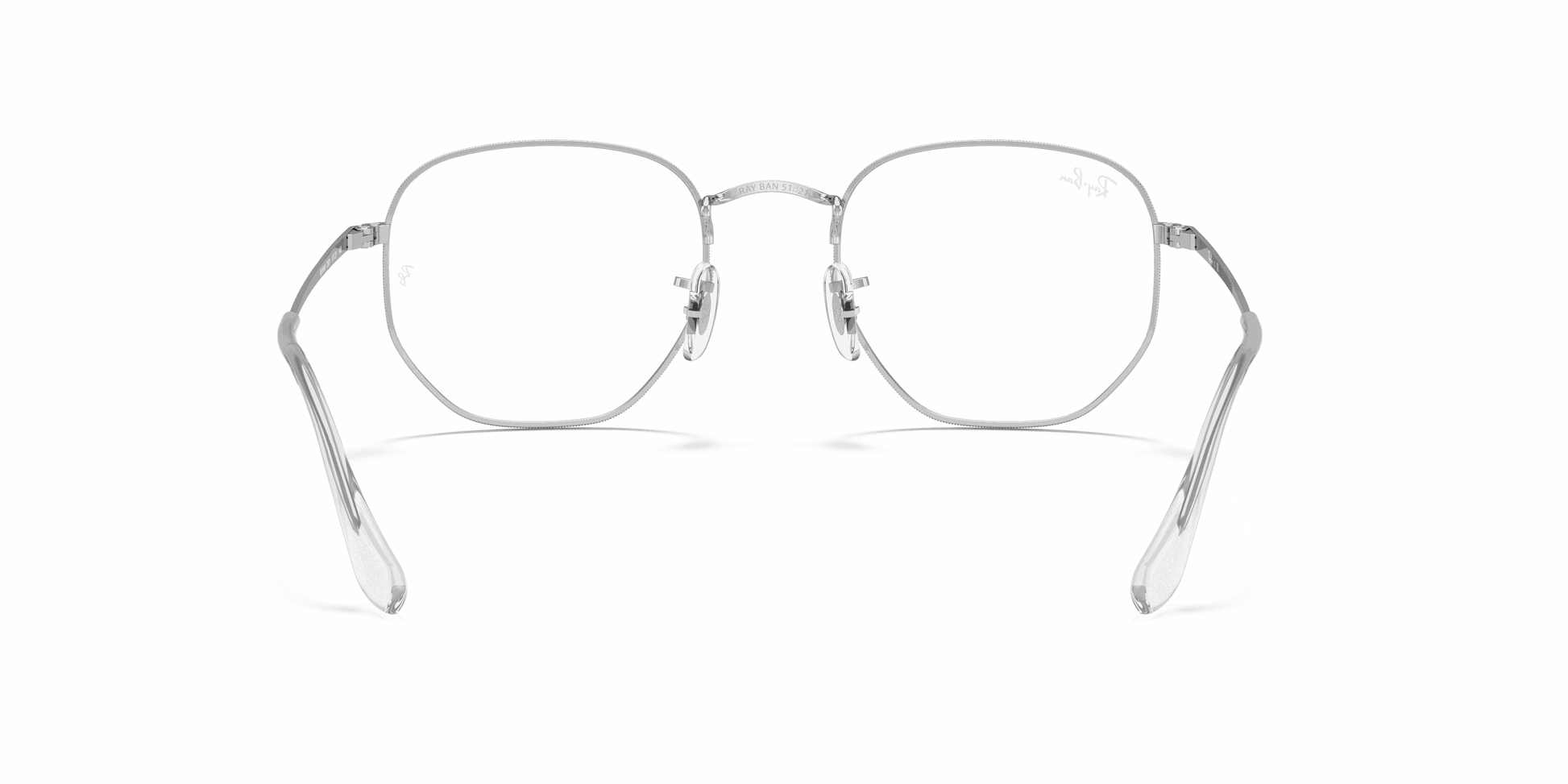 [Clear Lenses, Polished Silver Frame]