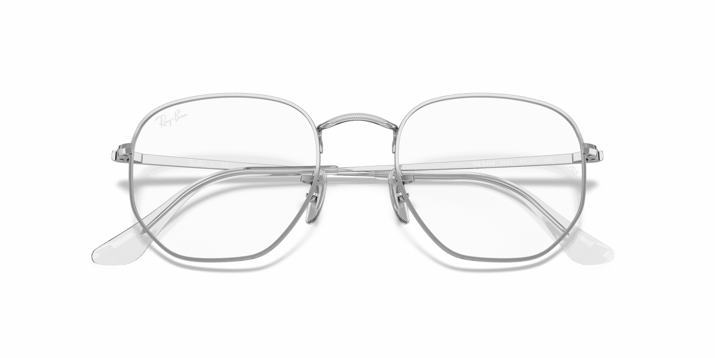 [Clear Lenses, Polished Silver Frame]