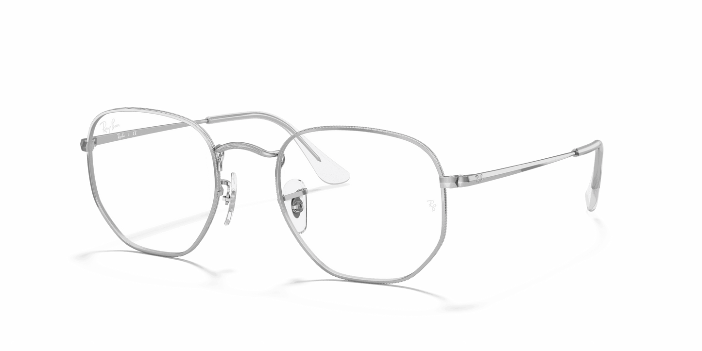 [Clear Lenses, Polished Silver Frame]