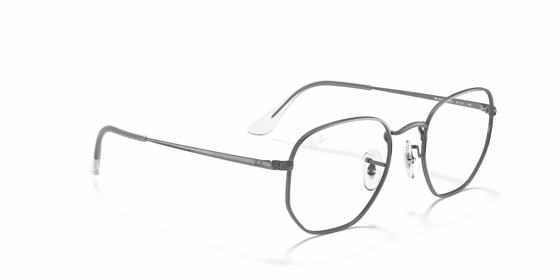 [Clear Lenses, Polished Gunmetal Frame]