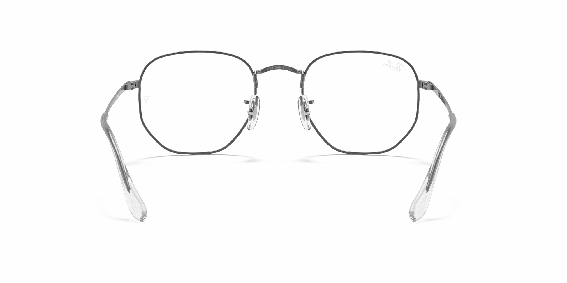 [Clear Lenses, Polished Gunmetal Frame]