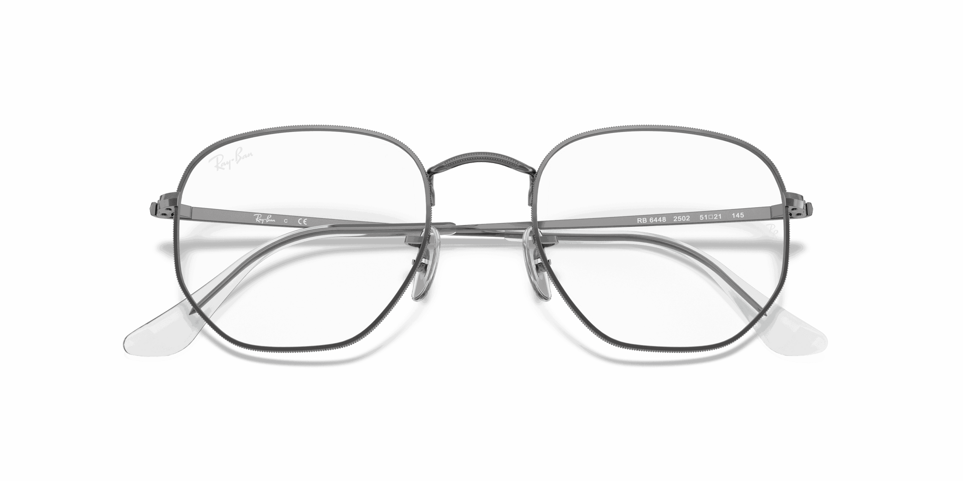 [Clear Lenses, Polished Gunmetal Frame]