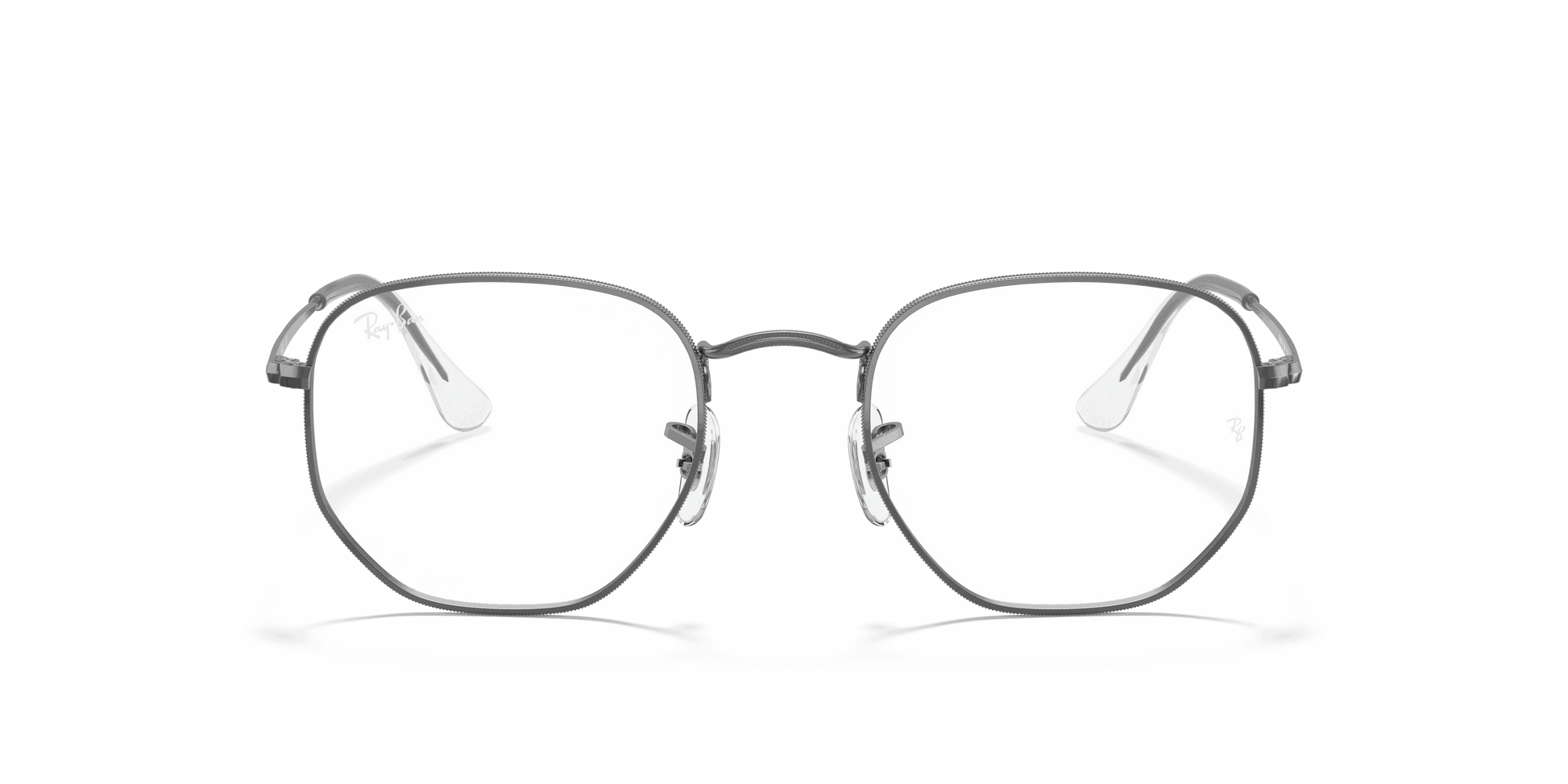 [Clear Lenses, Polished Gunmetal Frame]