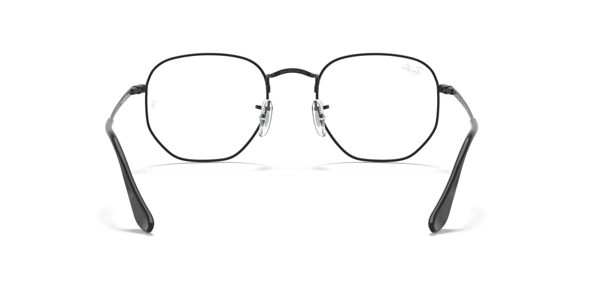 [Clear Lenses, Polished Black Frame]