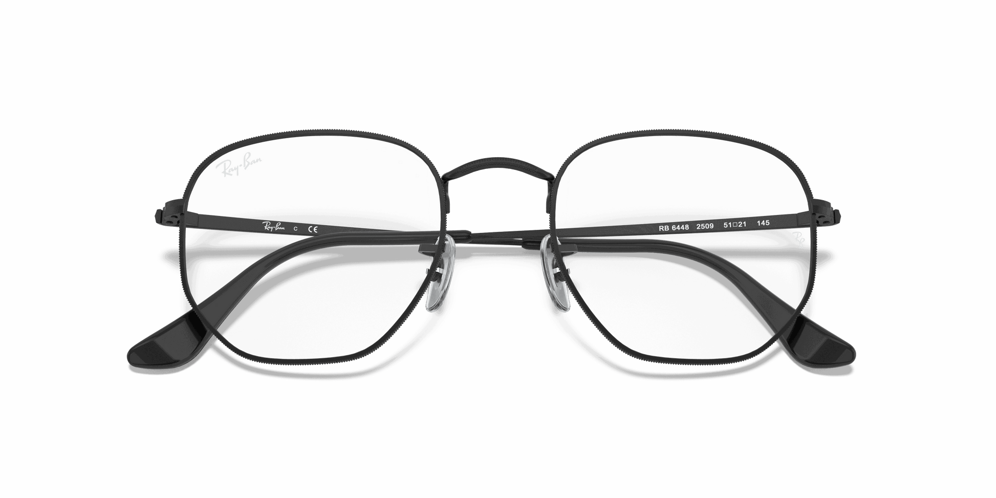 [Clear Lenses, Polished Black Frame]