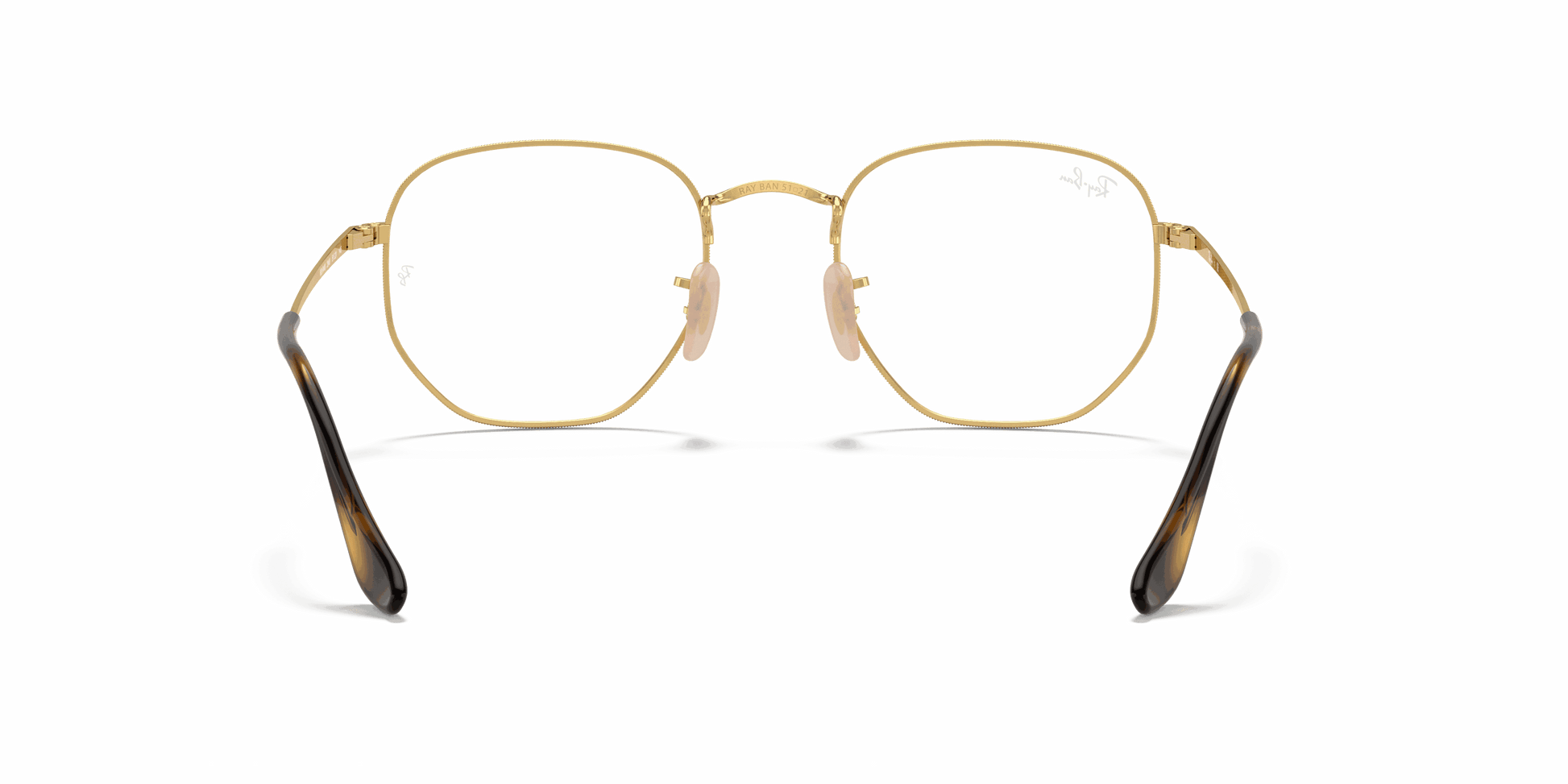 [Clear Lenses, Polished Havana On Gold Frame]