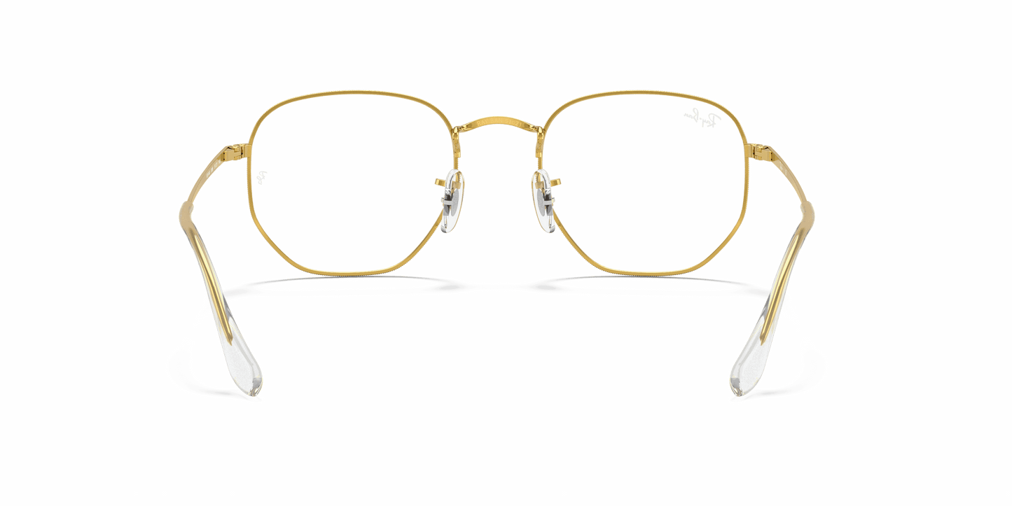 [Clear Lenses, Polished Gold Frame]