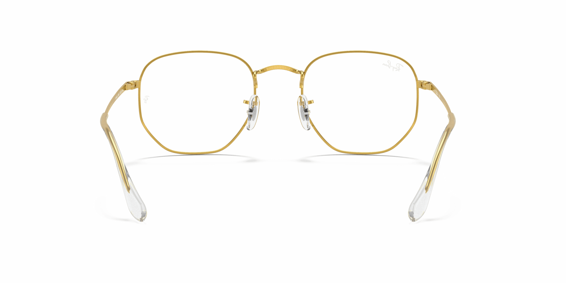 [Clear Lenses, Polished Gold Frame]