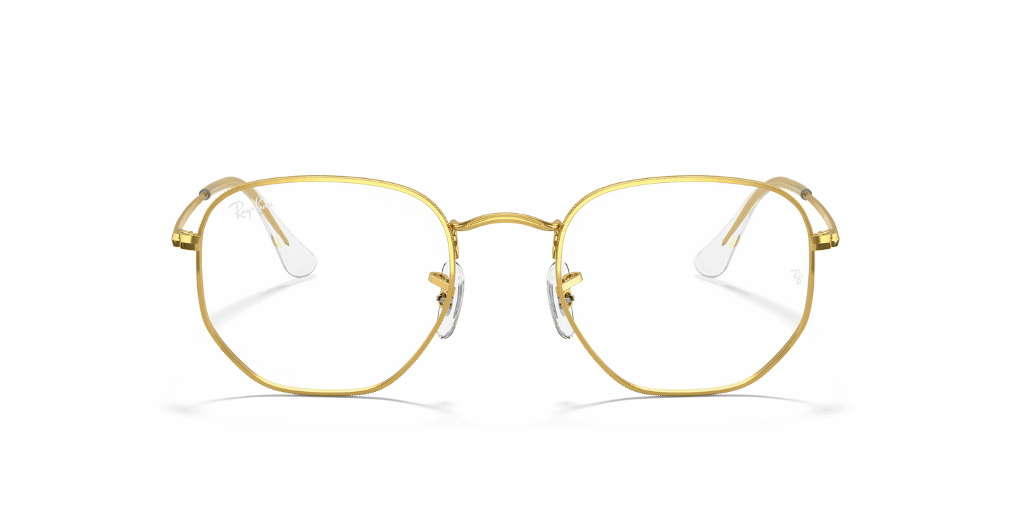 [Clear Lenses, Polished Gold Frame]