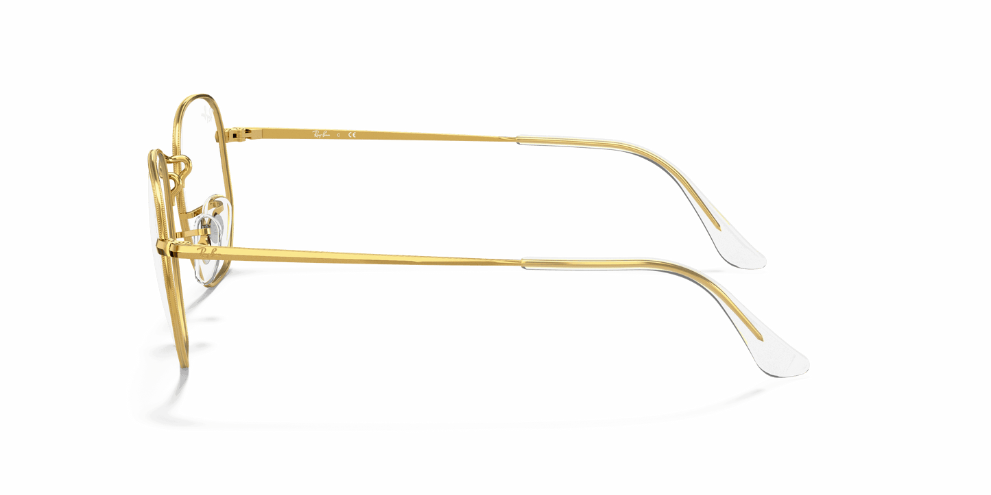 [Clear Lenses, Polished Gold Frame]