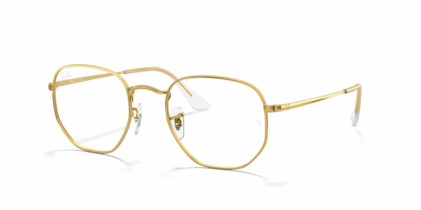 [Clear Lenses, Polished Gold Frame]