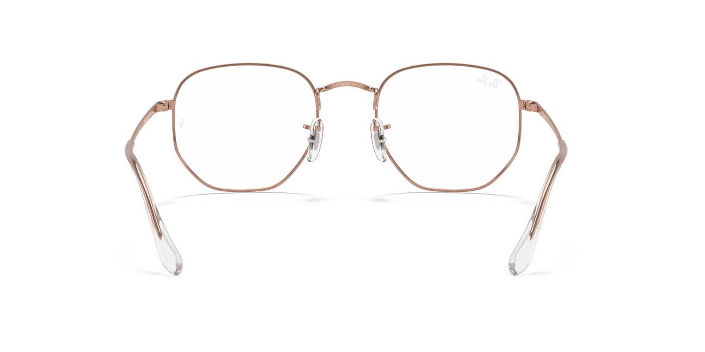 [Clear Lenses, Polished Rose Gold Frame]