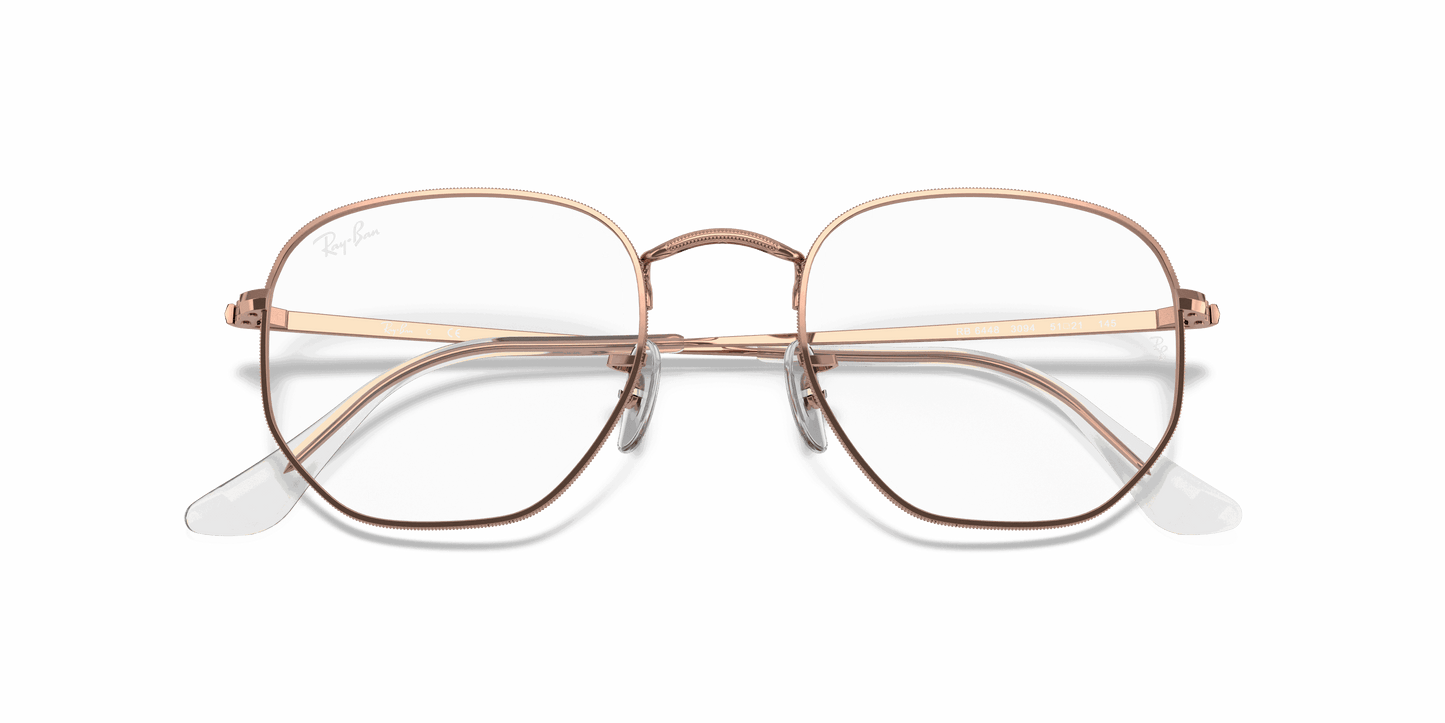 [Clear Lenses, Polished Rose Gold Frame]