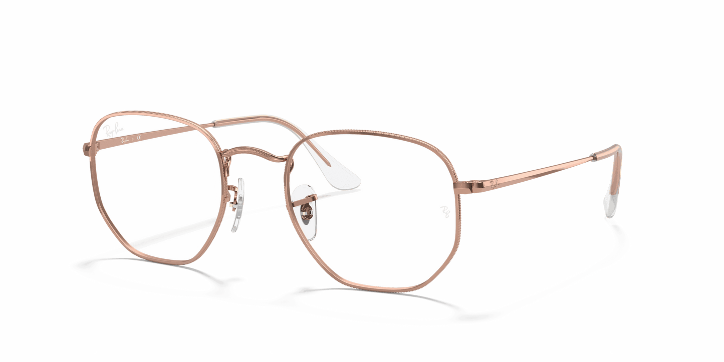 [Clear Lenses, Polished Rose Gold Frame]