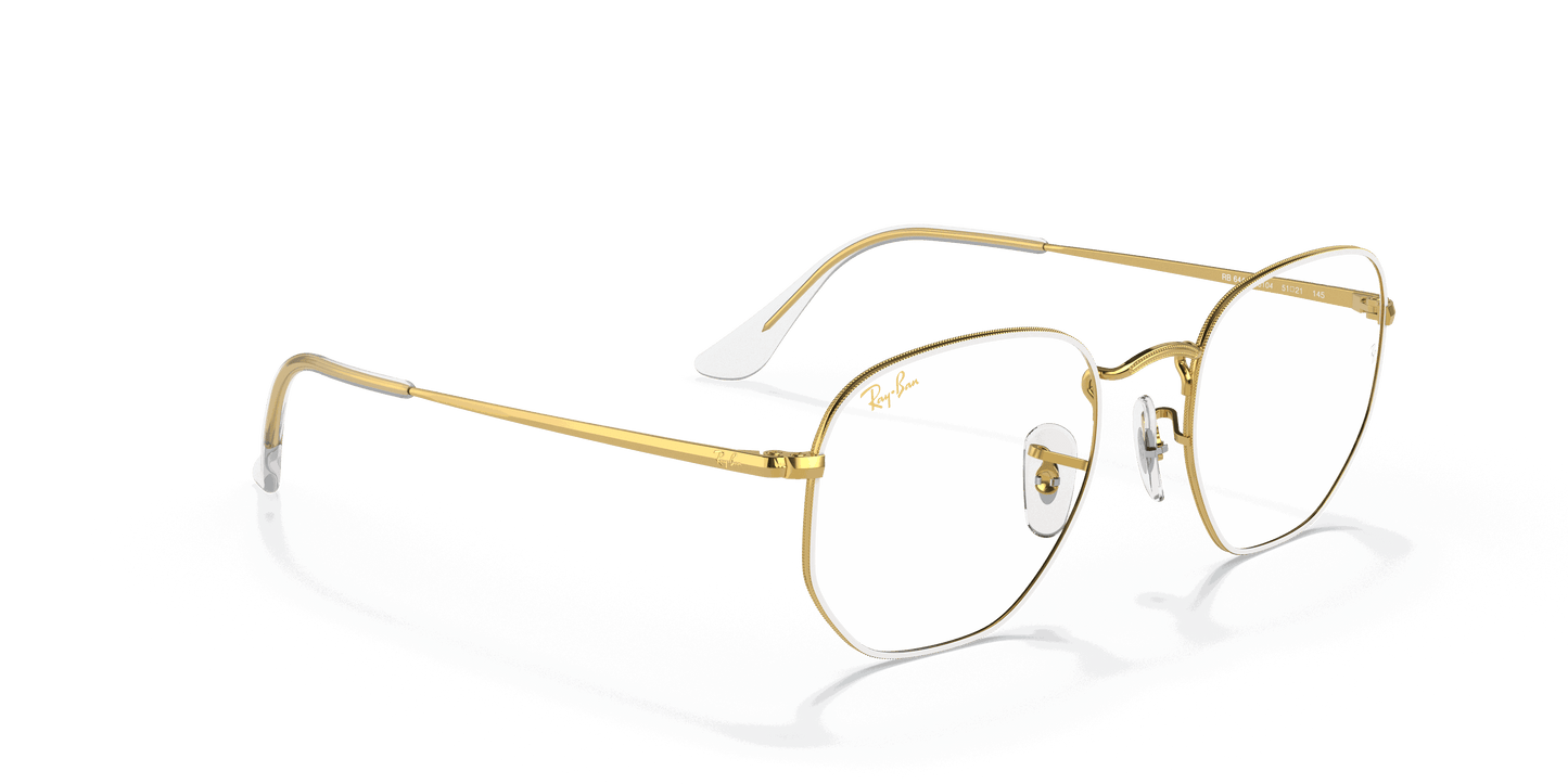 [Clear Lenses, Polished White Frame]