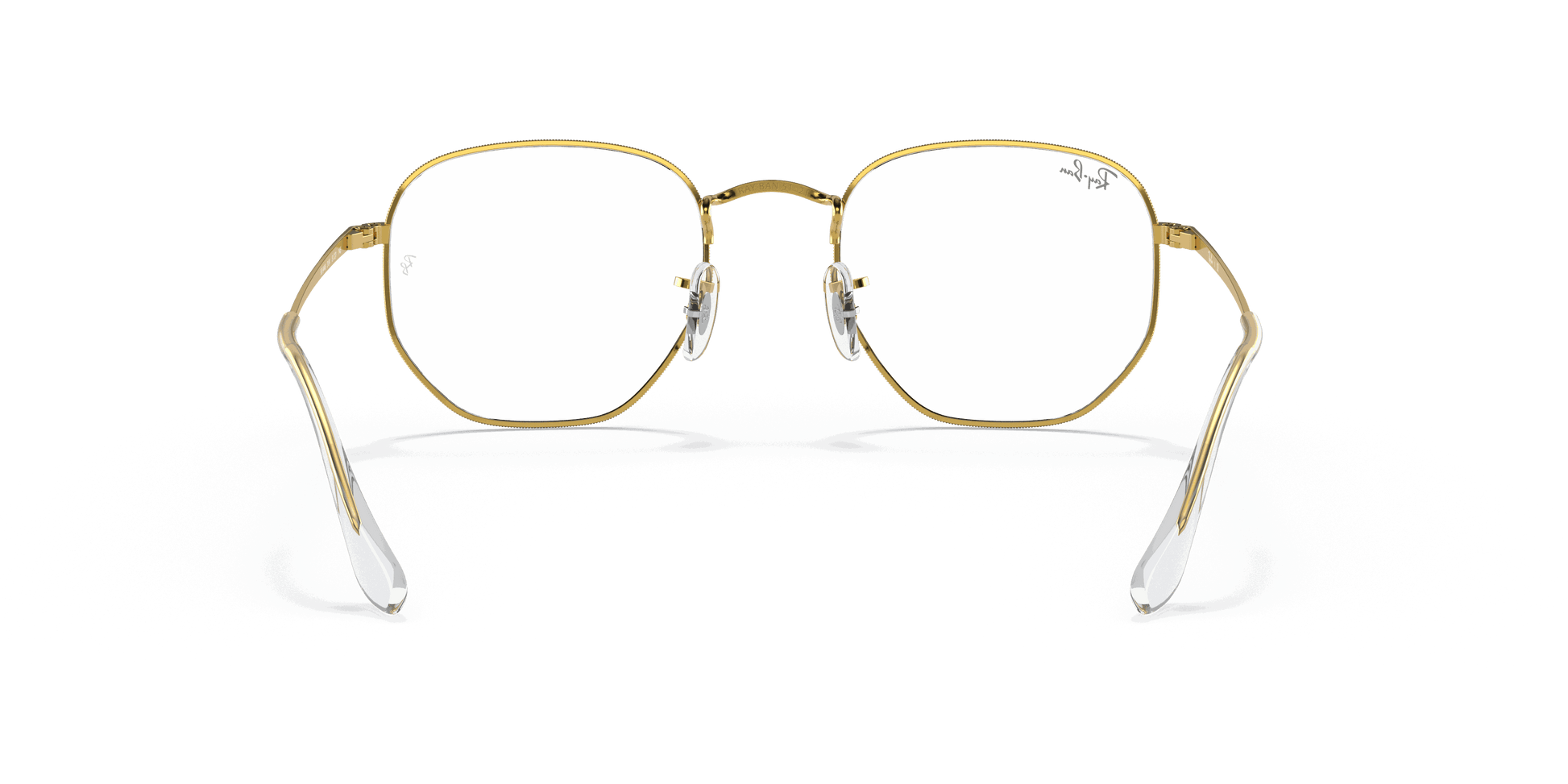 [Clear Lenses, Polished White Frame]