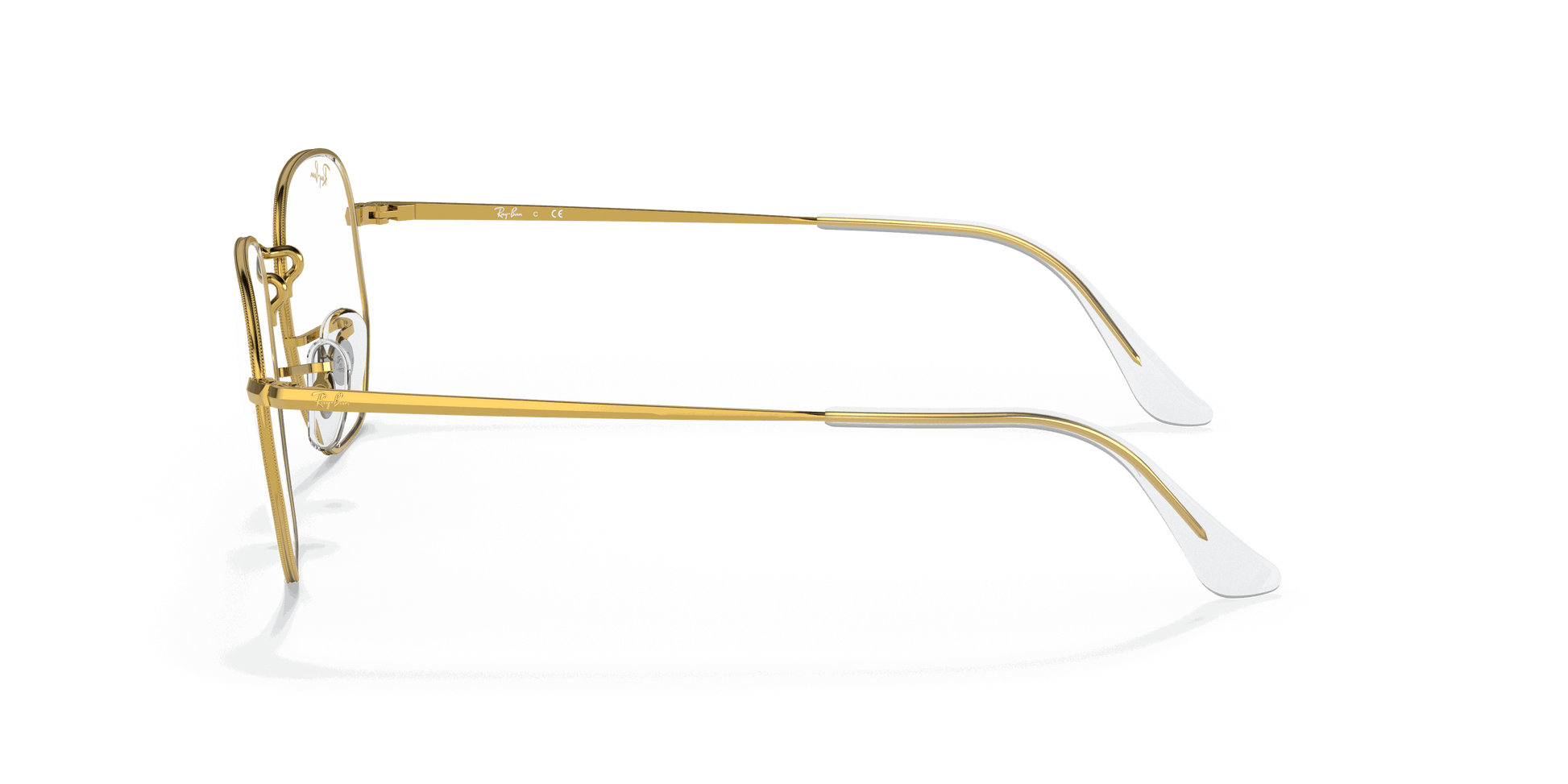 [Clear Lenses, Polished White Frame]