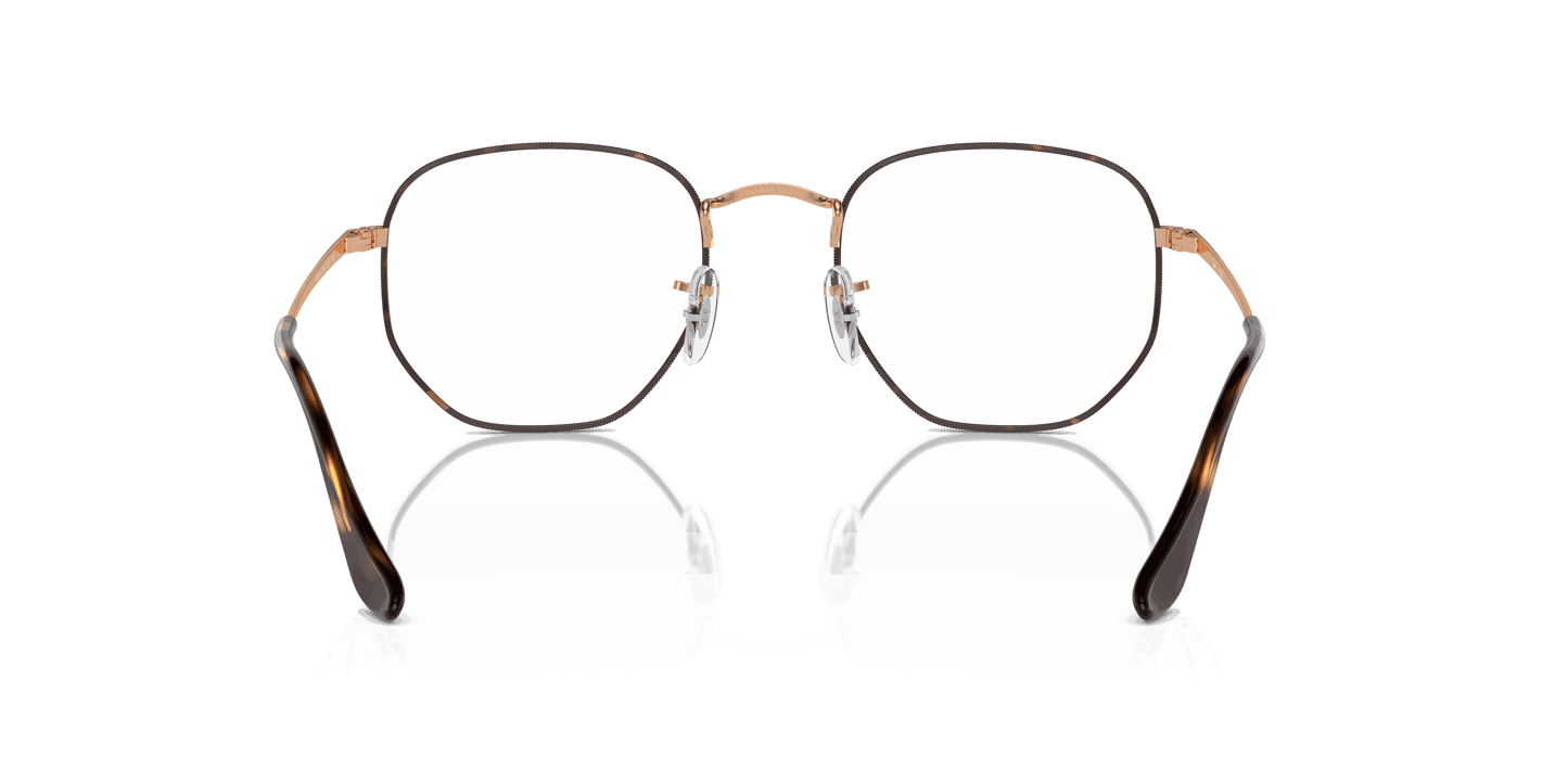 [Clear Lenses, Polished Havana On Rose Gold Frame]