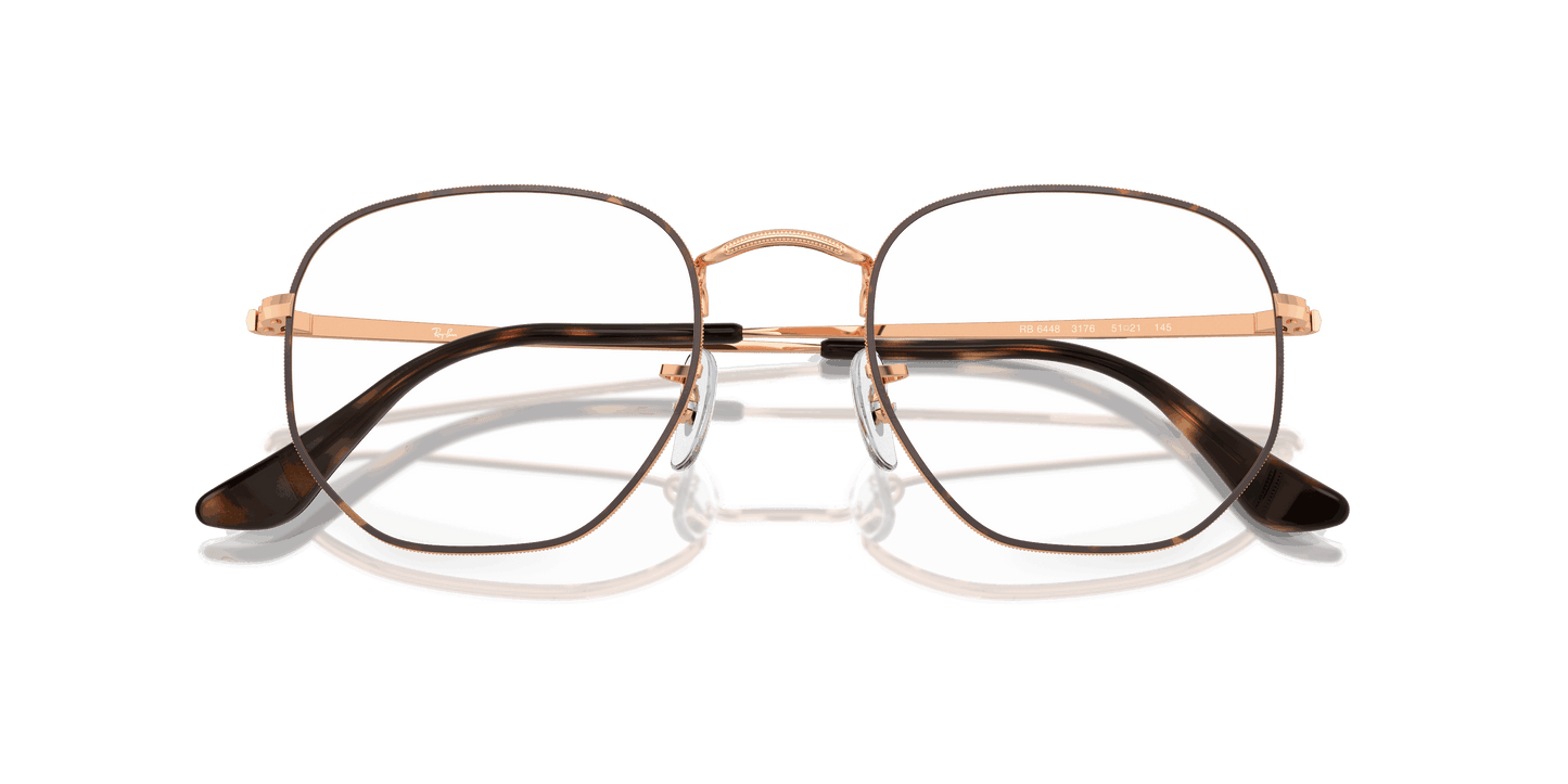 [Clear Lenses, Polished Havana On Rose Gold Frame]
