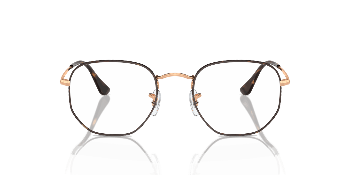 [Clear Lenses, Polished Havana On Rose Gold Frame]