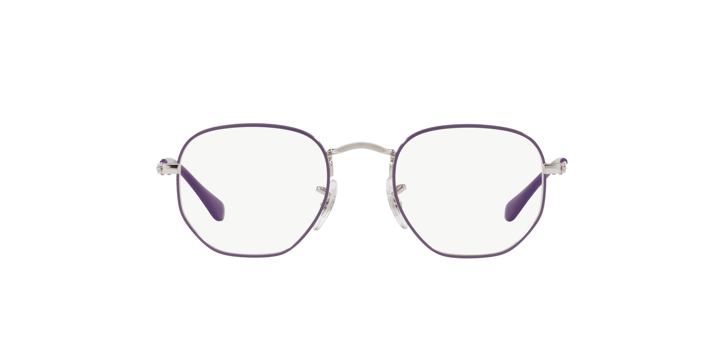 [Clear Lenses, Polished Violet On Silver Frame]