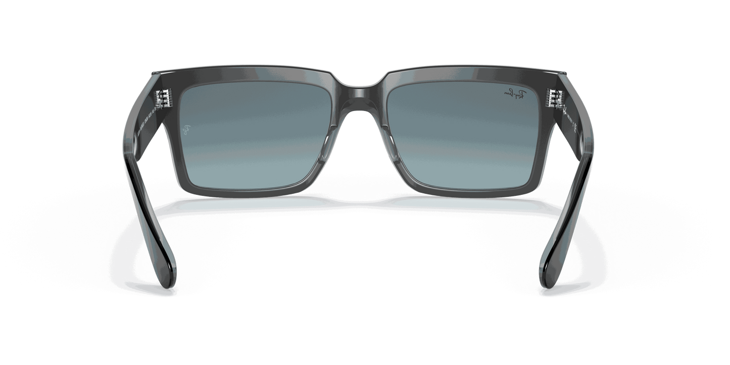 [Blue Gradient Lenses, Polished Black On Transparent Frame]